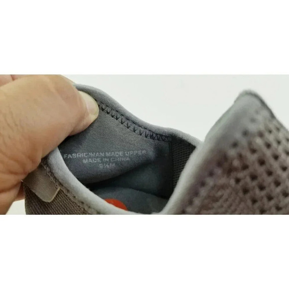 J Slides Women's Lace Up Mesh Fabric Embellished Heel Logo Gray Fashion Sneakers - Picture 12 of 12